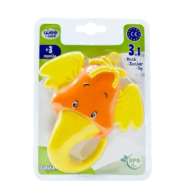 جغجغه و دندان گیر مایع طرح فیل (کد 495) وی کر Wee care